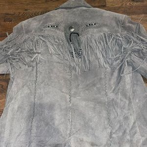 SCULLY WESTERN GENUINE LEATHER WITH FRINGE